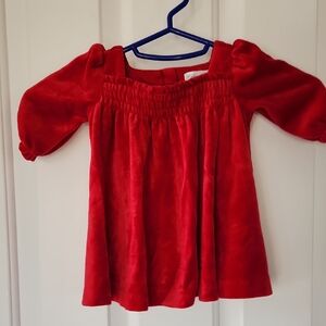 Ralph Lauren Vibrant Red Baby Dress